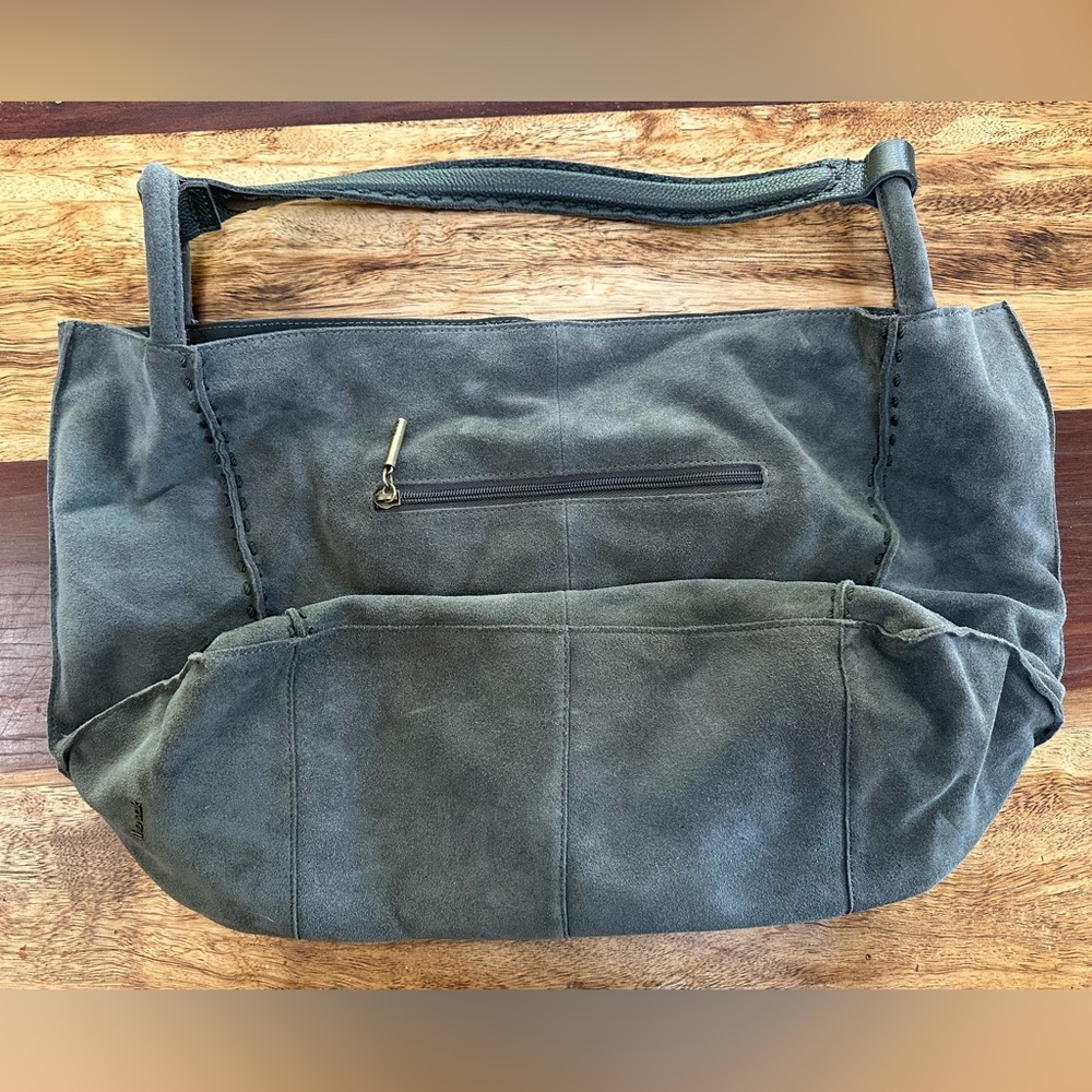 Los Feliz Suede Moss Large Tote Sak - Picture 4 of 7